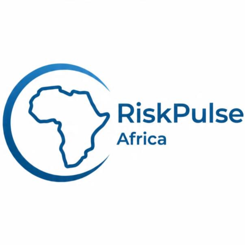 RiskPulse Africa Logo - Circular emblem with Africa continent outline and company name